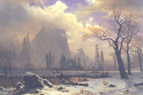 Albert Bierstadt Yosemite Winter Scene oil painting picture
